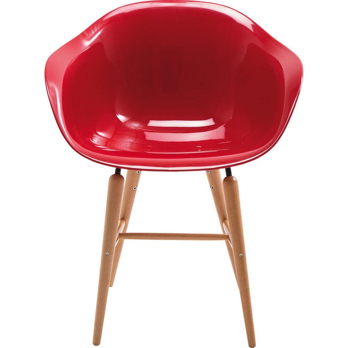 Стул с подлокотниками Forum красного цвета - купить Обеденные стулья по цене 17199.0