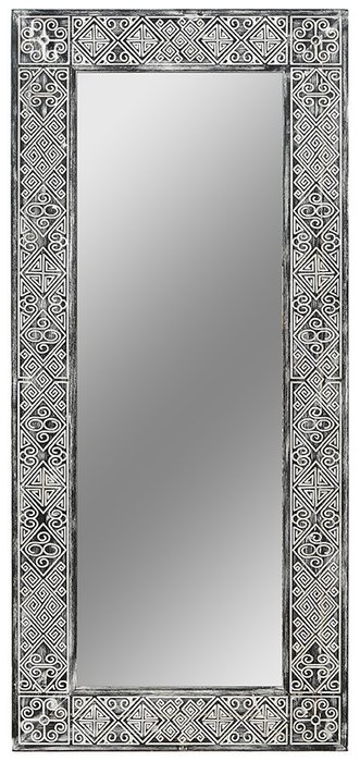 Зеркало в раме Papua Black черного цвета