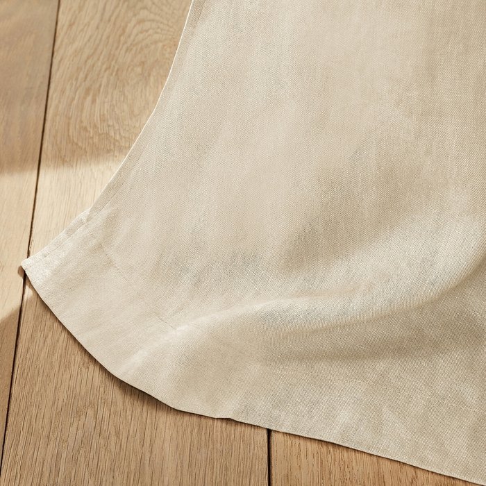 Штора из стиранного льна с люверсами Private 140x220 бежевого цвета - лучшие Шторы в INMYROOM Штора из стиранного льна с люверсами Private 140x220 бежевого цвета - лучшие Шторы в INMYROOM