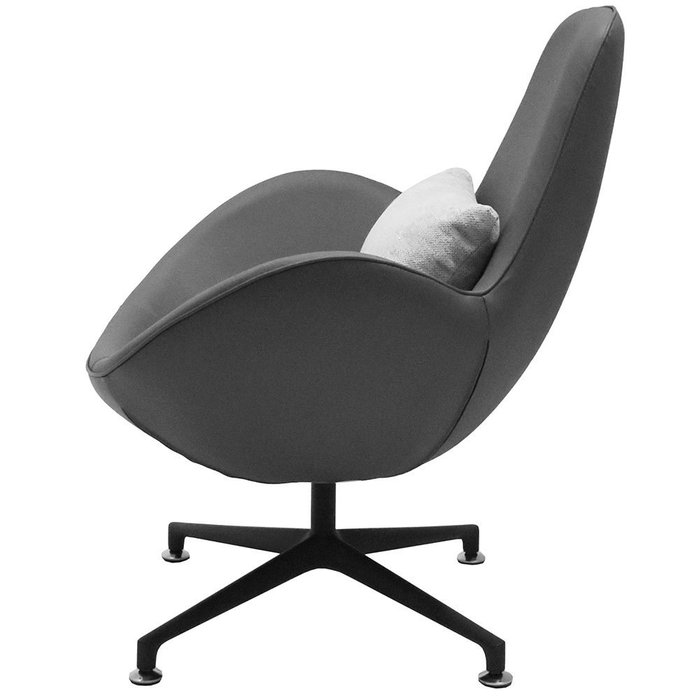 Кресло офисное поворотное Oscar серого цвета - лучшие Офисные кресла в INMYROOM