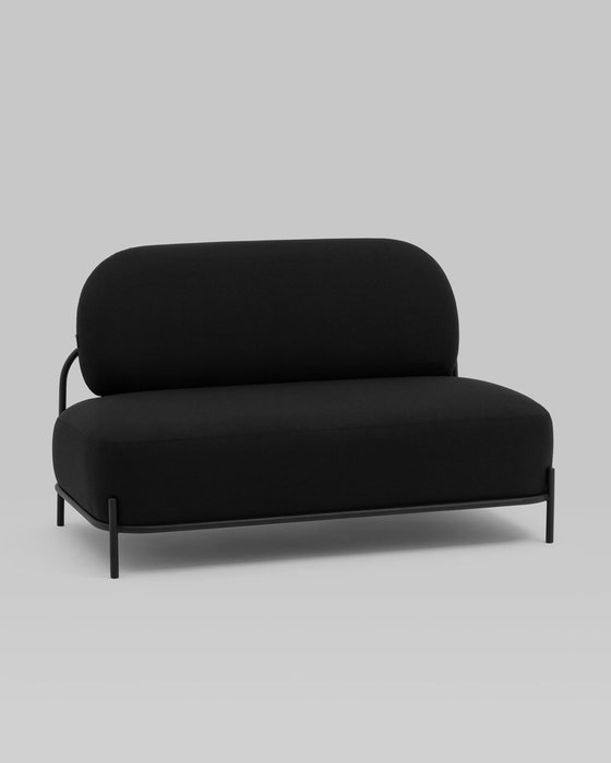 Диван Стоун черного цвета - купить Прямые диваны по цене 33900.0