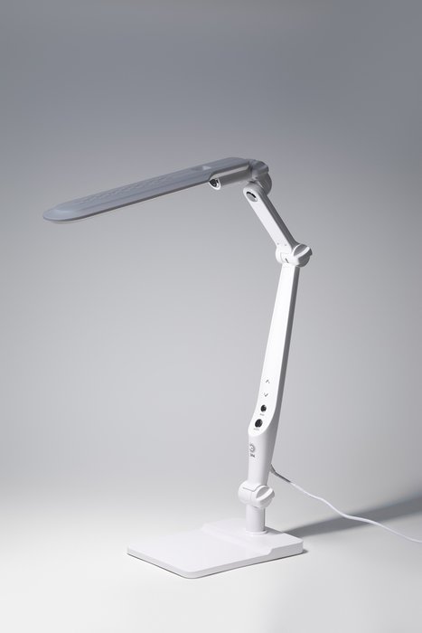 Настольная лампа NLED-497 Б0052770 (пластик, цвет белый) - купить Рабочие лампы по цене 5762.0