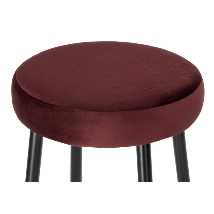 Табурет полубарный Plato бордового цвета - лучшие Барные стулья в INMYROOM