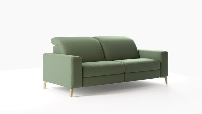 Прямой диван Cristallo зеленого цвета - купить Прямые диваны по цене 267430.0