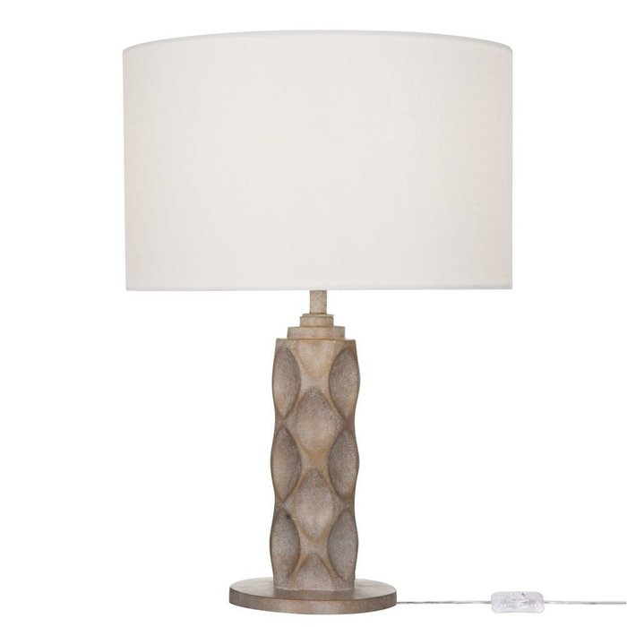 Настольная лампа Lamar с белым абажуром
