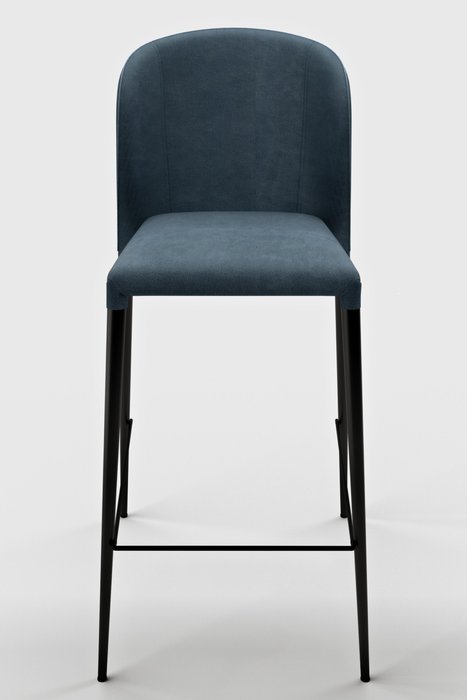 Полубарный стул Альбиа синего цвета