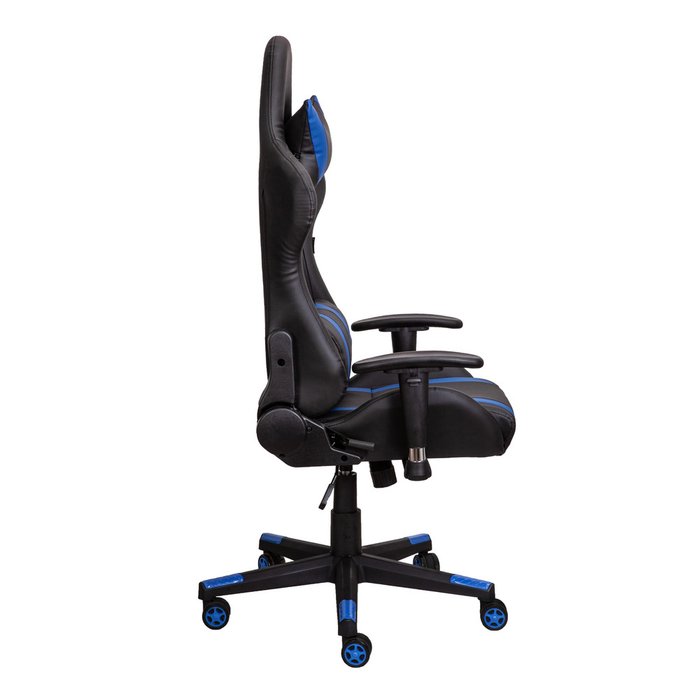 Кресло поворотное Gamer черно-синего цвета - лучшие Офисные кресла в INMYROOM
