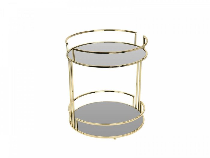 Поднос-столик Golden Glass из металла и стекла 