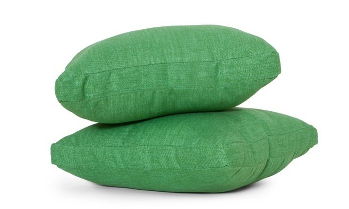Набор из двух классических подушек зеленого цвета - лучшие Декоративные подушки в INMYROOM