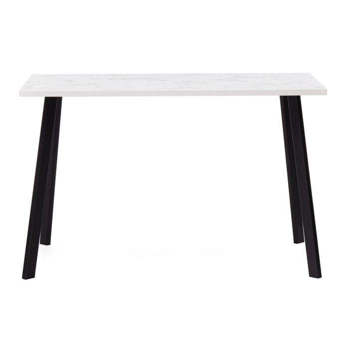 Обеденный стол Тринити Лофт 120 бело-черного цвета - купить Обеденные столы по цене 6660.0