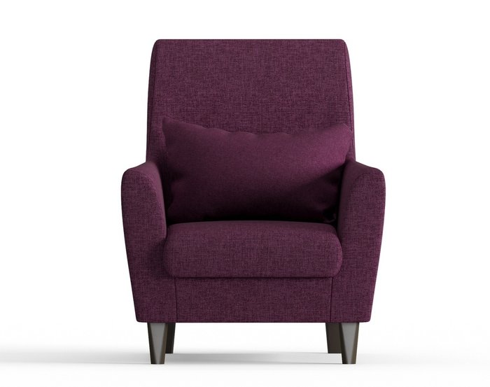 Кресло из рогожки Кастилия фиолетового цвета - купить Интерьерные кресла по цене 10190.0