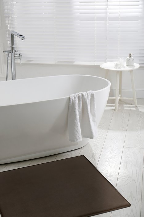 Коврик для ванной Olimp 50х80 темно-корияневого цвета - лучшие Коврики для ванной в INMYROOM