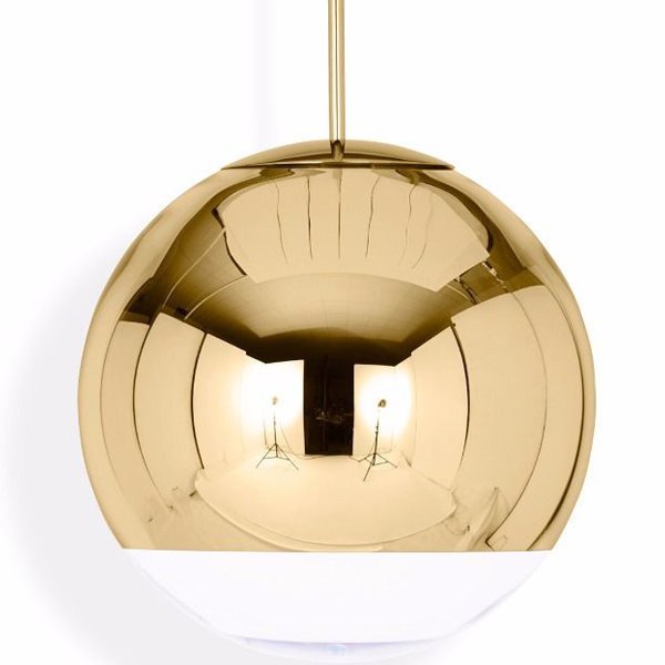 Подвесной светильник Mirror Ball D50 золотого цвета 