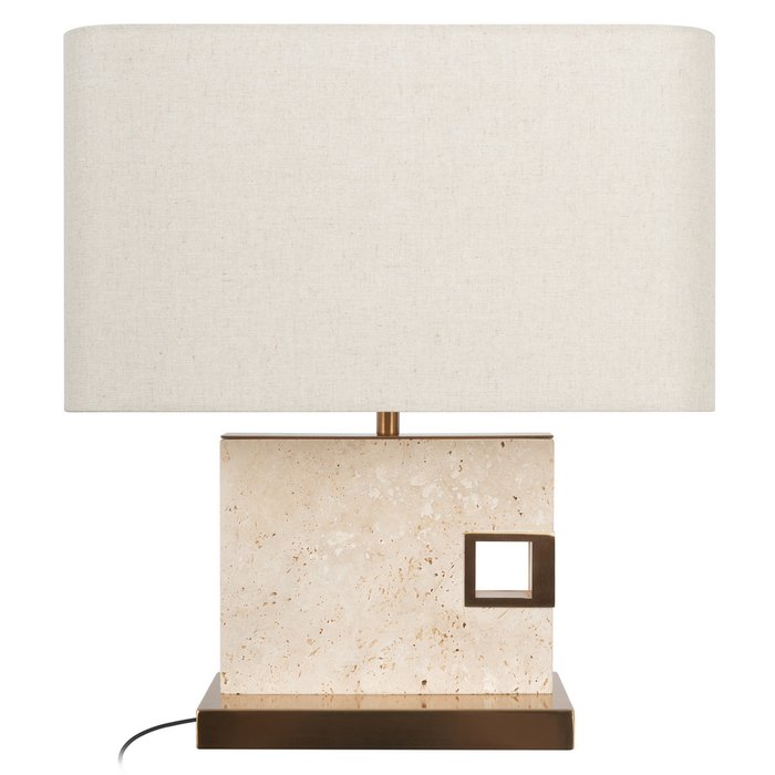 Настольная лампа SLOT 10448T (ткань, цвет коричневый)