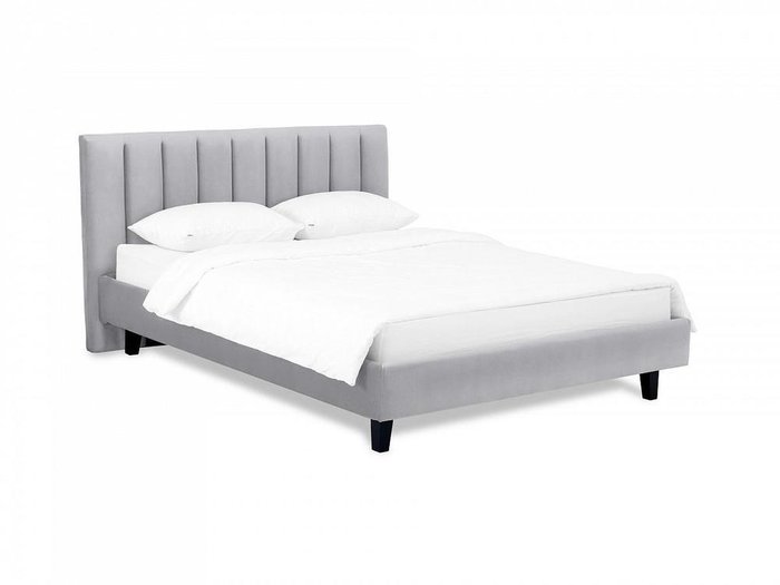 Кровать Queen Sofia L 160х200 серого цвета - купить Кровати для спальни по цене 43740.0