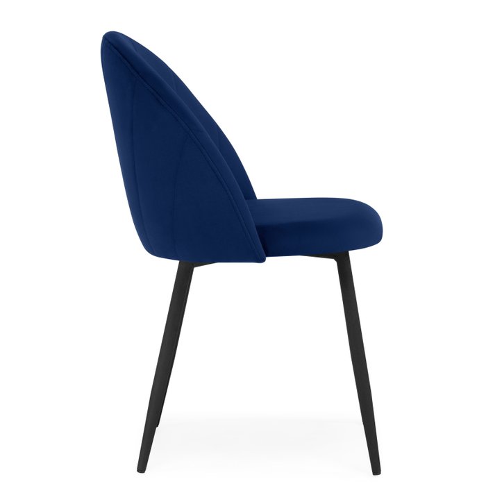Стул Логан темно-синего цвета - лучшие Обеденные стулья в INMYROOM