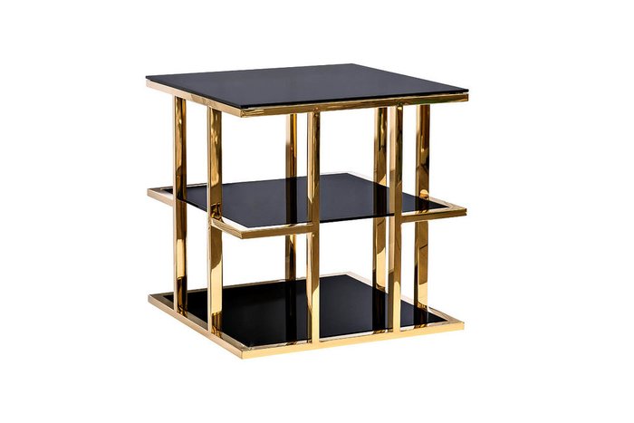 Кофейный стол из стали и стекла - купить Кофейные столики по цене 63600.0