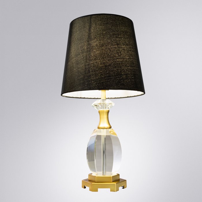 Настольная лампа Musica c черным абажуром - купить Настольные лампы по цене 4190.0