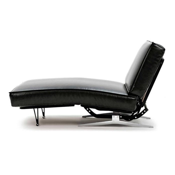 Угловой диван-кровать Арни из экокожи черного цвета - лучшие Угловые диваны в INMYROOM