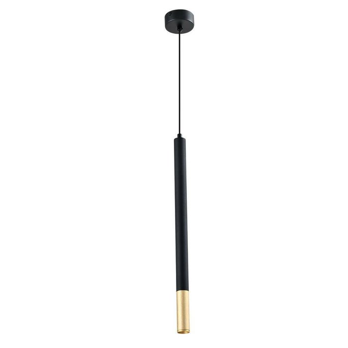 Светодиодный подвесной светильник Shumer черно-золотого цвета - купить Подвесные светильники по цене 4890.0