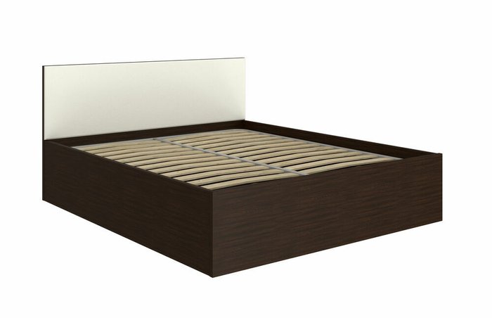 Кровать Анастасия 180x200 темно-коричневого цвета