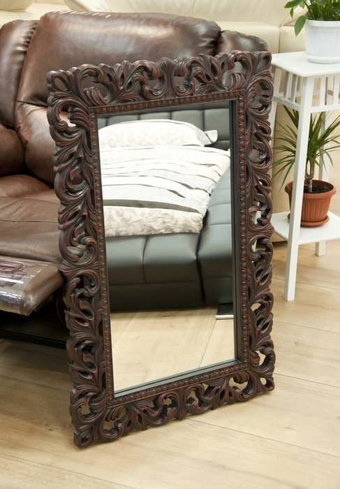 Подвесное зеркало Отталия Серебро с патиной - лучшие Настенные зеркала в INMYROOM