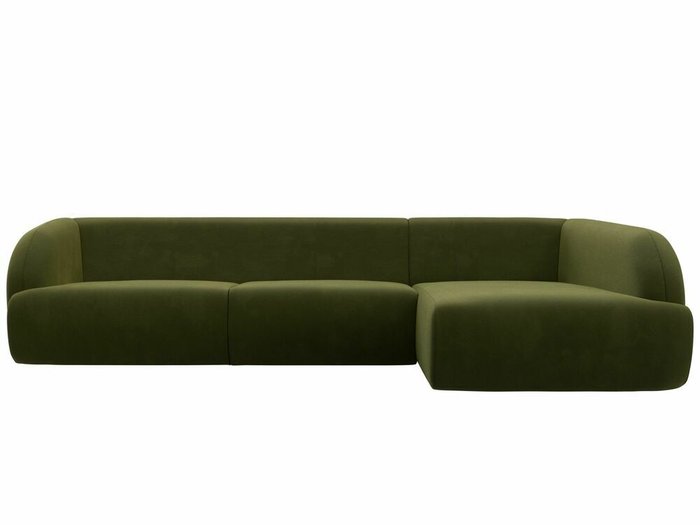 Угловой-диван Лига 041 зеленого цвета правый угол - купить Угловые диваны по цене 79999.0