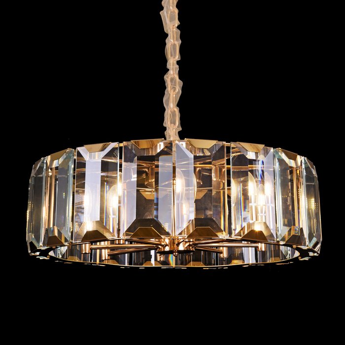 Подвесной светильник Harlow Crystal gold из  прозрачных кристаллов - купить Подвесные люстры по цене 129500.0