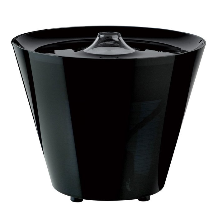 Настольная лампа-контейнер Rotaliana  "Multipot" черного цвета