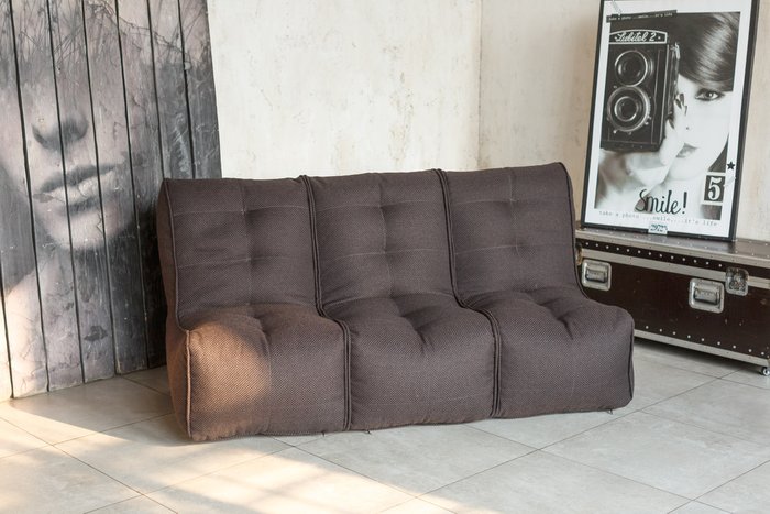 Модульный диван Shape коричневого цвета - купить Прямые диваны по цене 20990.0