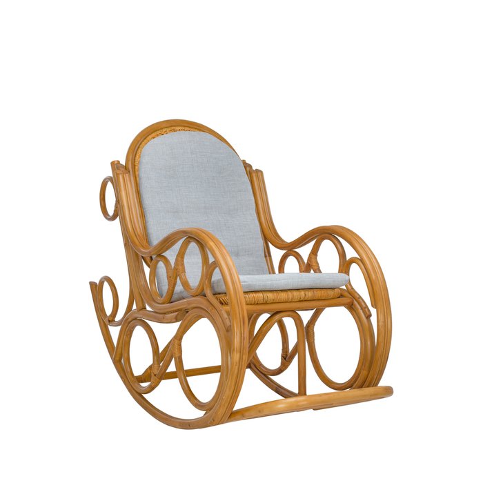 Кресло-качалка Novo с подушкой мед