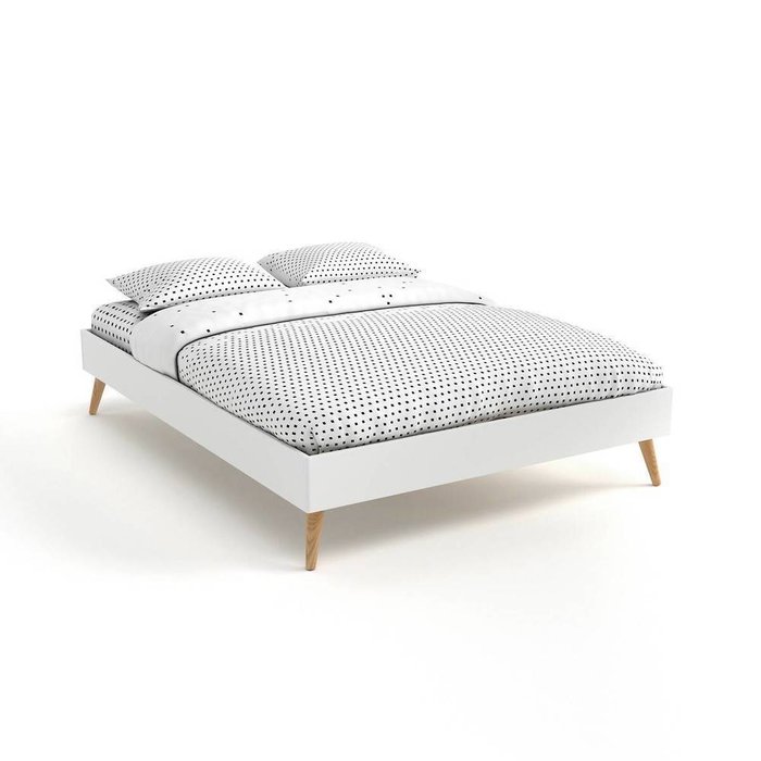 Кровать с сеткой Jimi 160х200 белого цвета