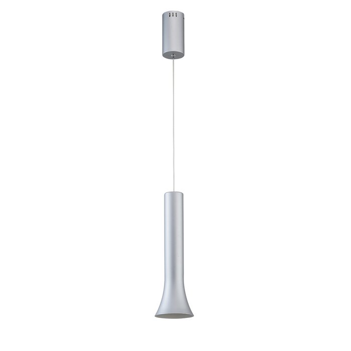 Подвесной светодиодный светильник Ракурс серебряного цвета