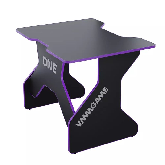 Игровой компьютерный стол One черно-пурпурного цвета - купить Письменные столы по цене 7490.0