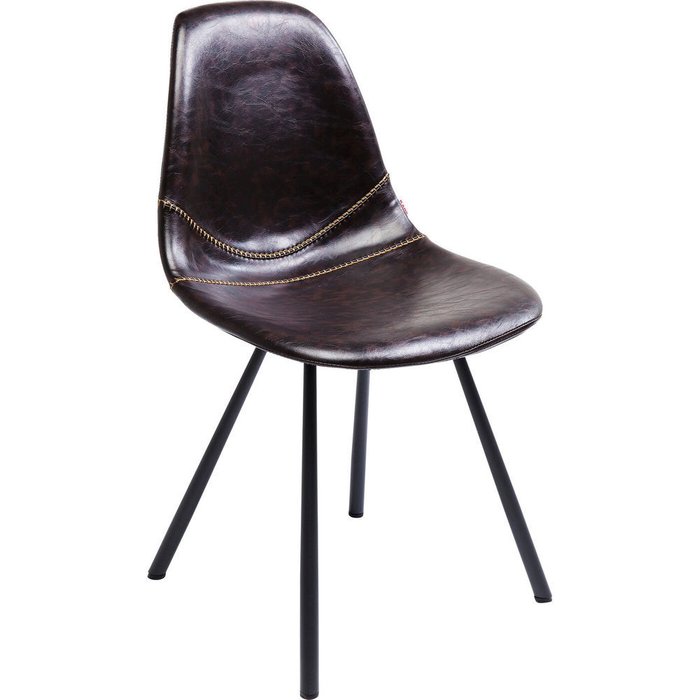 Стул Lounge темно-коричневого цвета - лучшие Обеденные стулья в INMYROOM