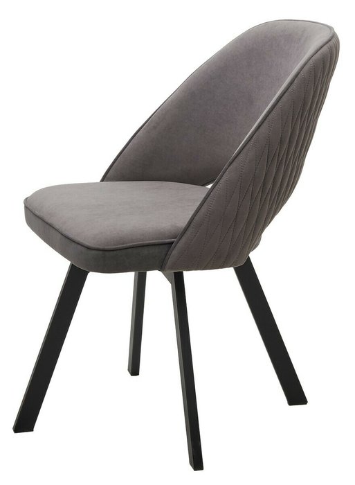 Стул поворотный Duna темно-серого цвета - купить Обеденные стулья по цене 8800.0