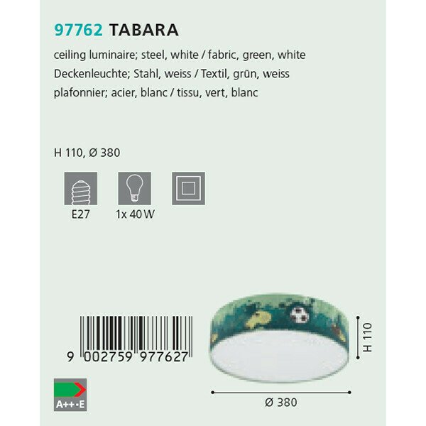 Светильник потолочный Eglo Tabara 97762 - купить Потолочные светильники по цене 4890.0