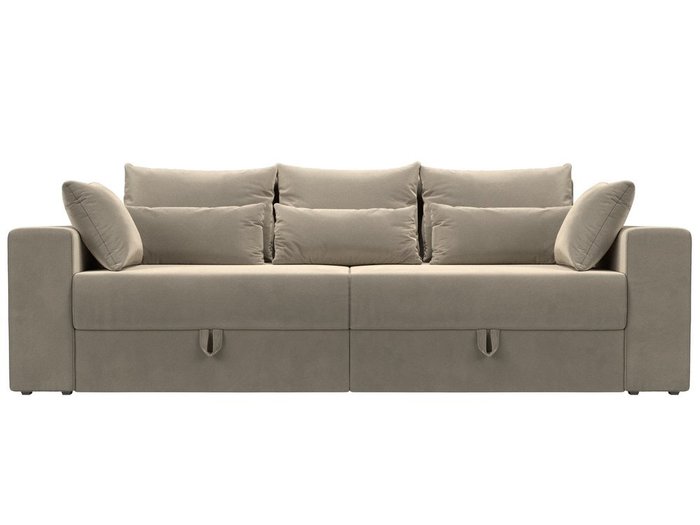 Прямой диван-кровать Мэдисон бежевого цвета - купить Прямые диваны по цене 38990.0