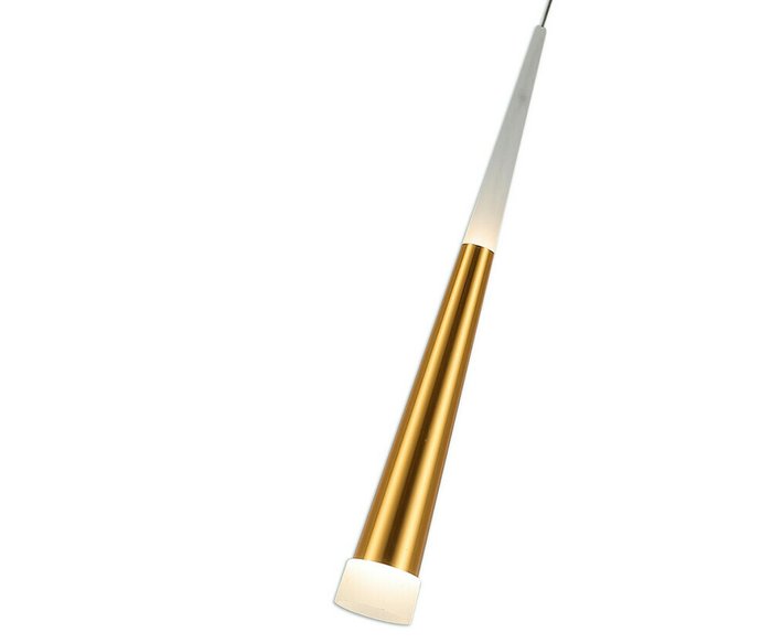 Подвесной светодиодный светильник Рэй золотого цвета - купить Подвесные светильники по цене 3300.0