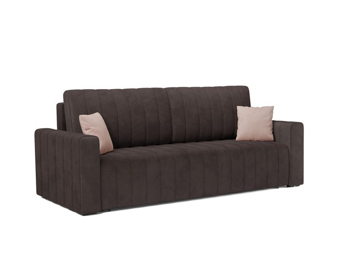 Прямой диван-кровать Лондон светло-коричневого цвета