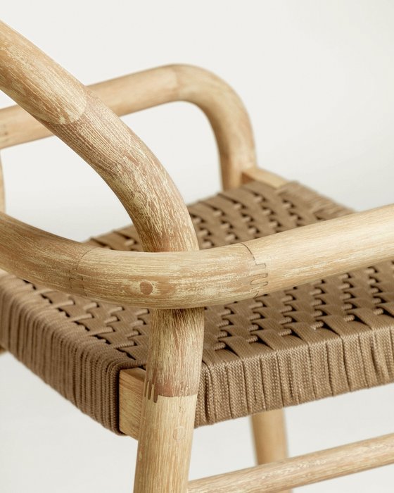 Барный стул Sheryl Beige M из дерева бежевого цвета - купить Барные стулья по цене 71990.0
