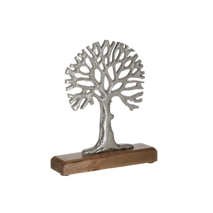 Декор настольный Tree коричнево-серебряного цвета  - купить Фигуры и статуэтки по цене 2240.0