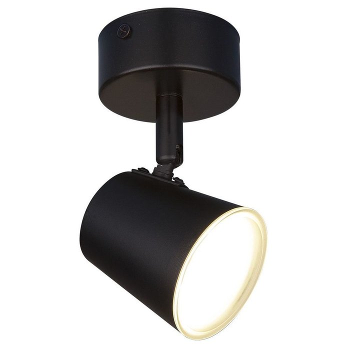 Настенно-потолочный светодиодный светильник DLR025 5W 4200K черный матовый Snappy - лучшие Накладные споты в INMYROOM