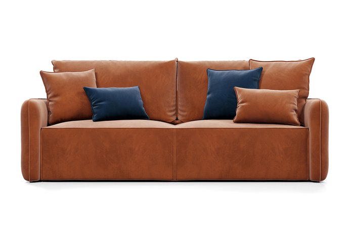 Диван-кровать Портленд терракотового цвета - купить Прямые диваны по цене 49990.0