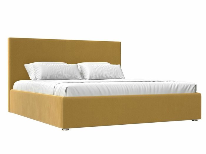 Кровать Кариба 180х200 желтого цвета с подъемным механизмом