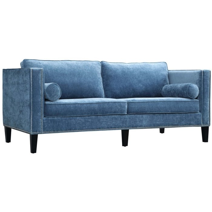 Диван Marlo голубого цвета - купить Прямые диваны по цене 127000.0