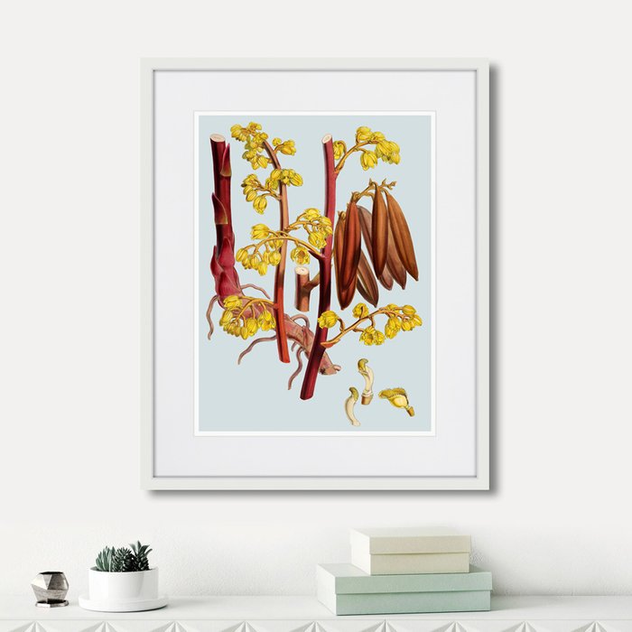 Набор из двух картин Himalaya Plants Red Branch With Yellow Flowers  - купить Картины по цене 7990.0