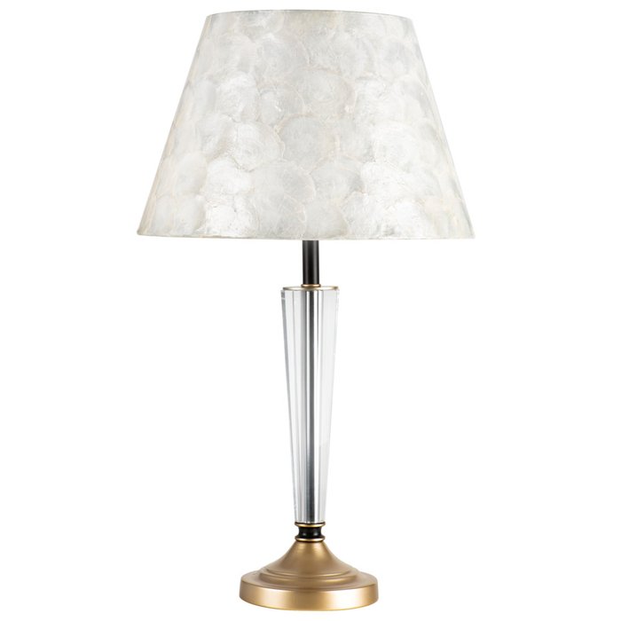 Настольная лампа  Perla с серым плафоном - лучшие Настольные лампы в INMYROOM