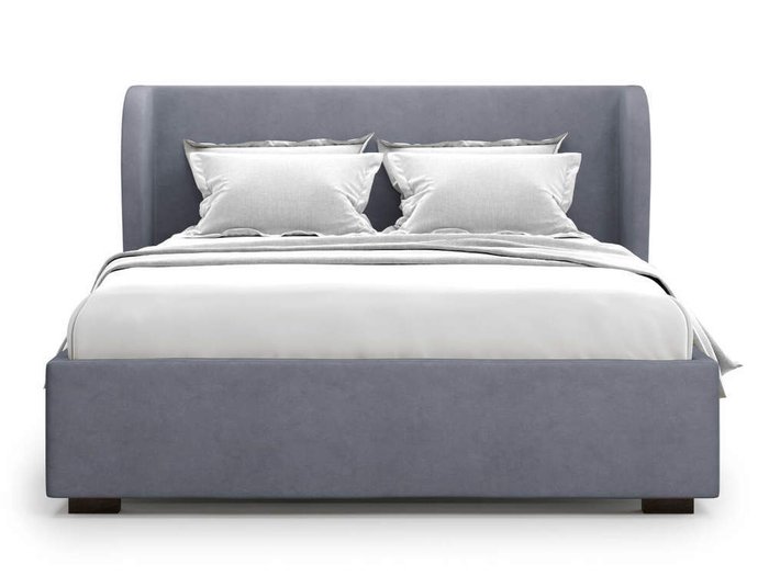 Кровать Tenno без подъемного механизма 140х200 серого цвета - купить Кровати для спальни по цене 44000.0