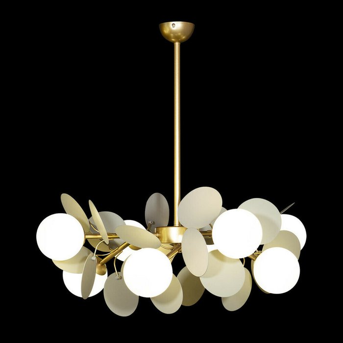 Подвесная люстра Matisse 60 серо-золотого цвета - лучшие Подвесные люстры в INMYROOM